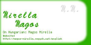 mirella magos business card